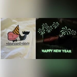 Vineyard vines boy glow in the dark long sleeve new year shirt XL/18 extra large